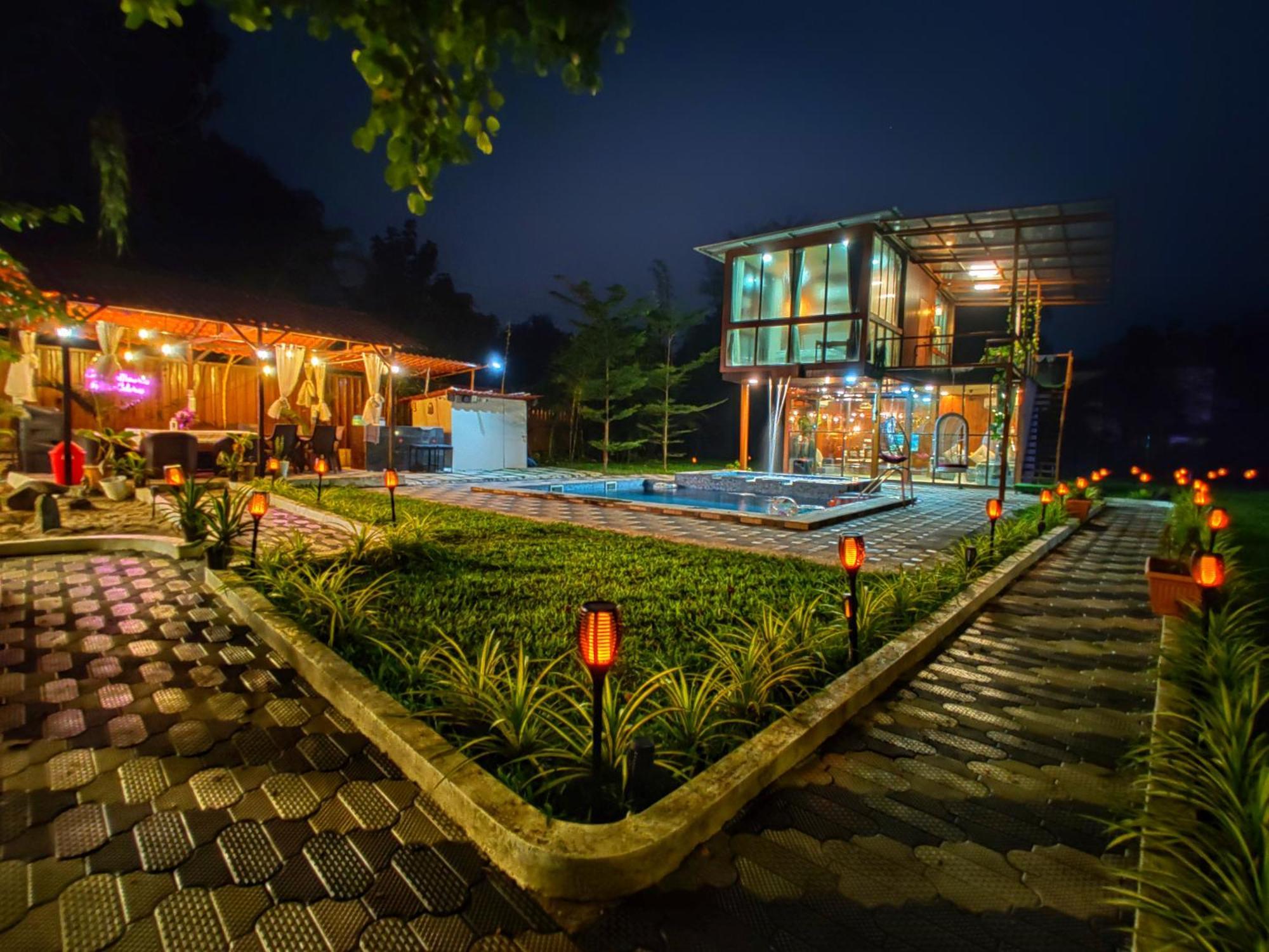 Crystal Springs Villa - A Picture-Perfect Retreat W Pool, Hammock, Gazebo Karjat Dış mekan fotoğraf