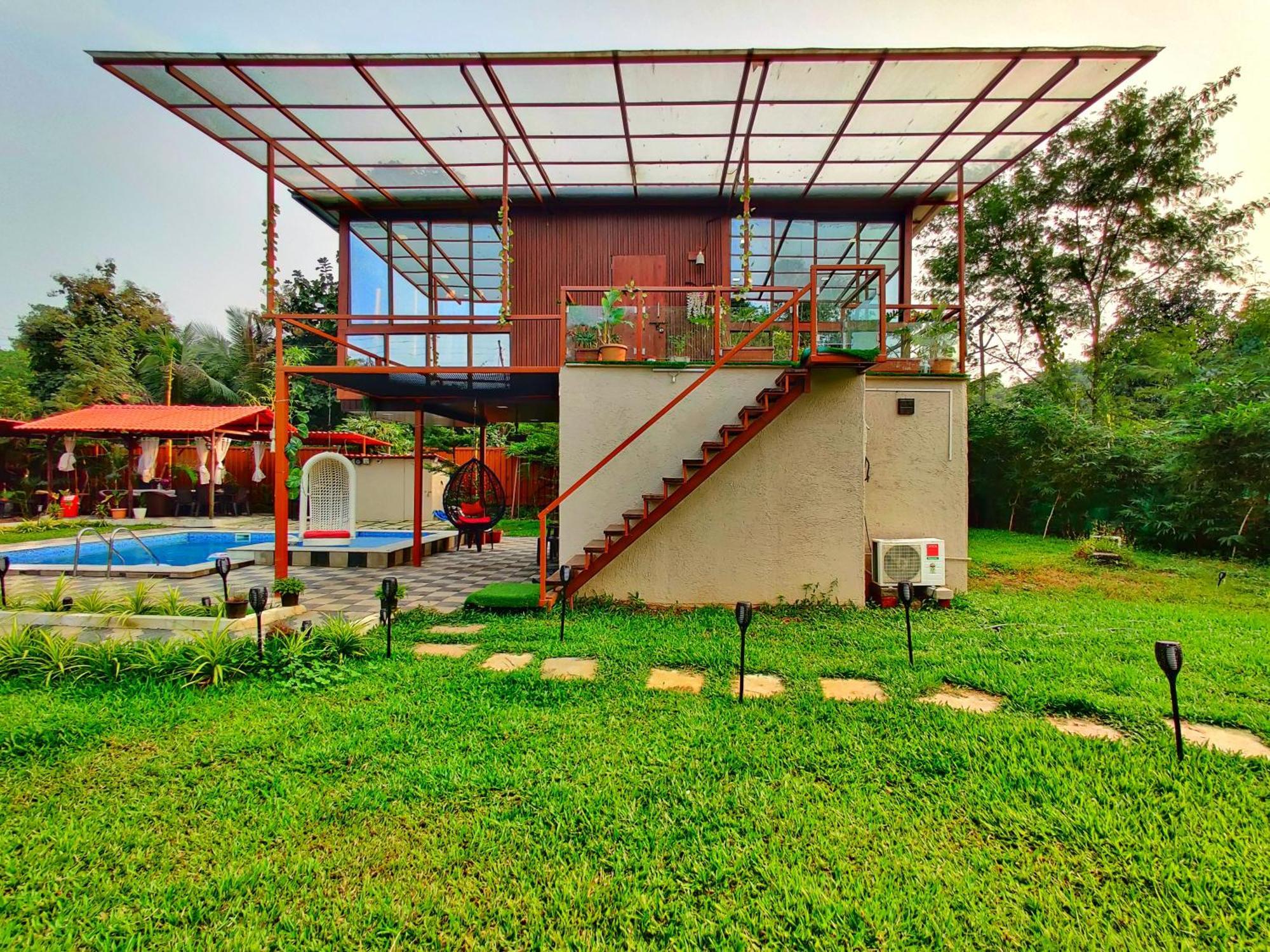 Crystal Springs Villa - A Picture-Perfect Retreat W Pool, Hammock, Gazebo Karjat Dış mekan fotoğraf