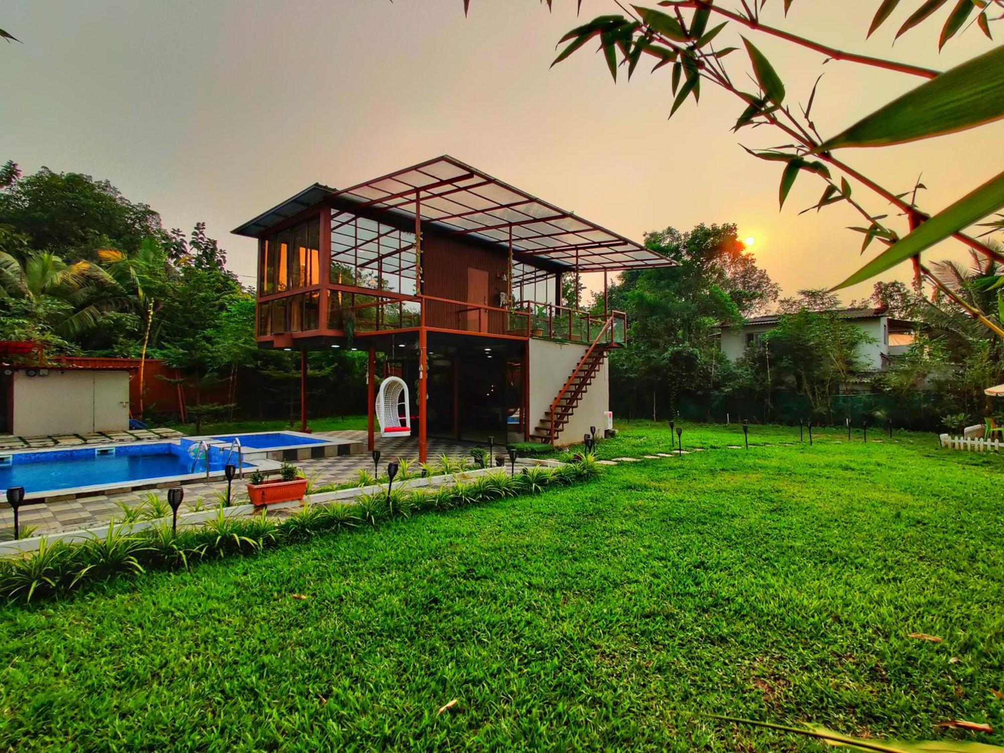 Crystal Springs Villa - A Picture-Perfect Retreat W Pool, Hammock, Gazebo Karjat Dış mekan fotoğraf
