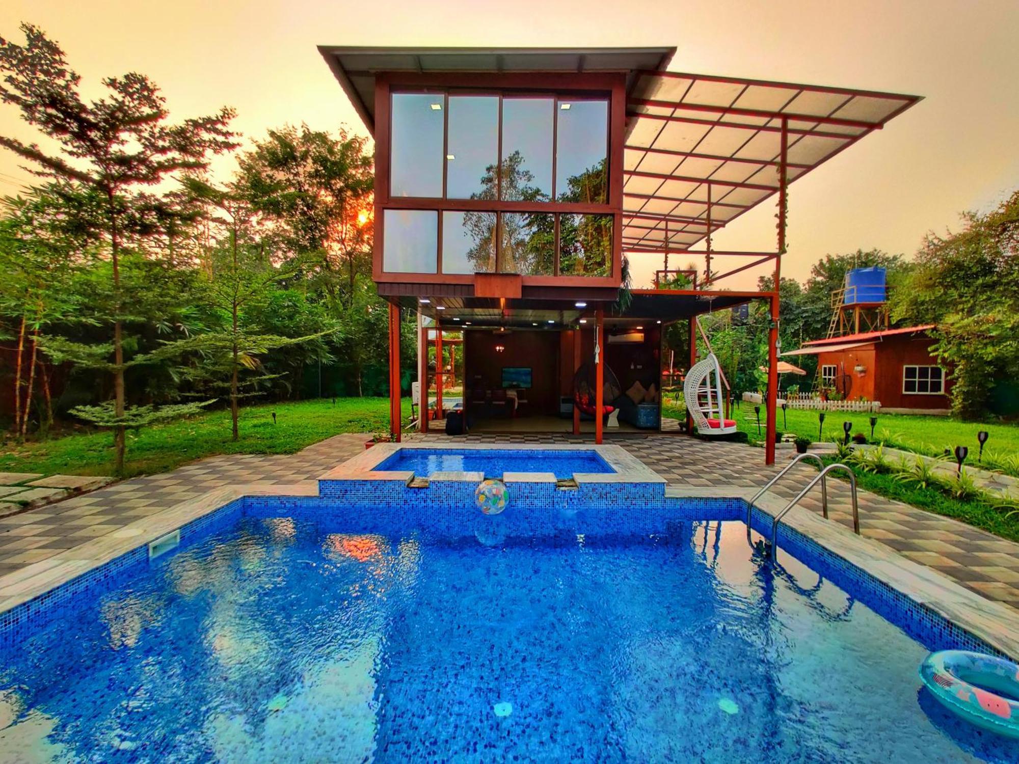 Crystal Springs Villa - A Picture-Perfect Retreat W Pool, Hammock, Gazebo Karjat Dış mekan fotoğraf