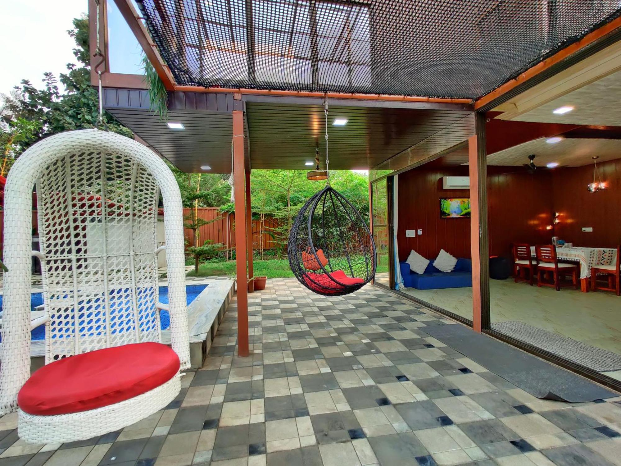 Crystal Springs Villa - A Picture-Perfect Retreat W Pool, Hammock, Gazebo Karjat Dış mekan fotoğraf