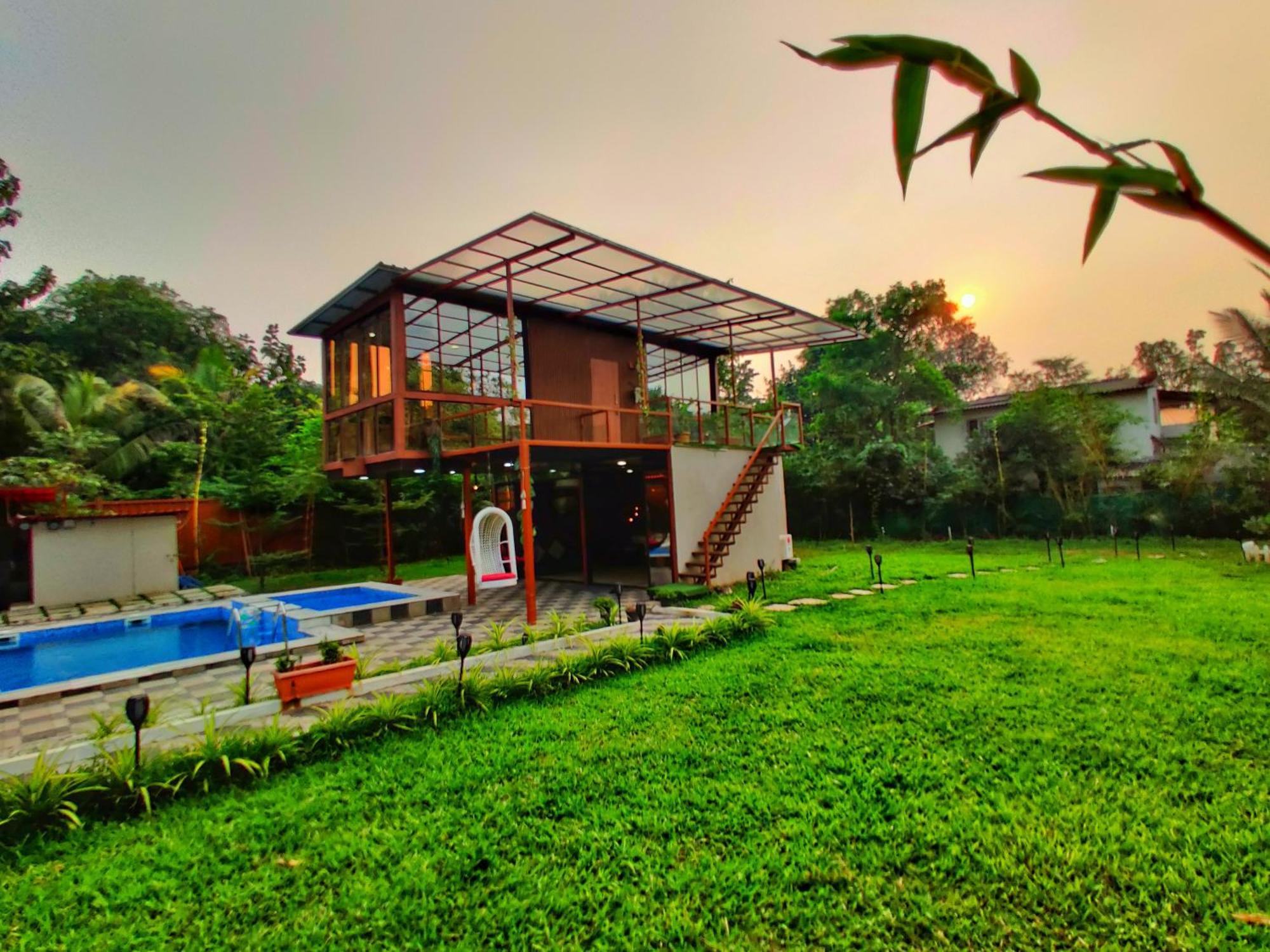 Crystal Springs Villa - A Picture-Perfect Retreat W Pool, Hammock, Gazebo Karjat Dış mekan fotoğraf